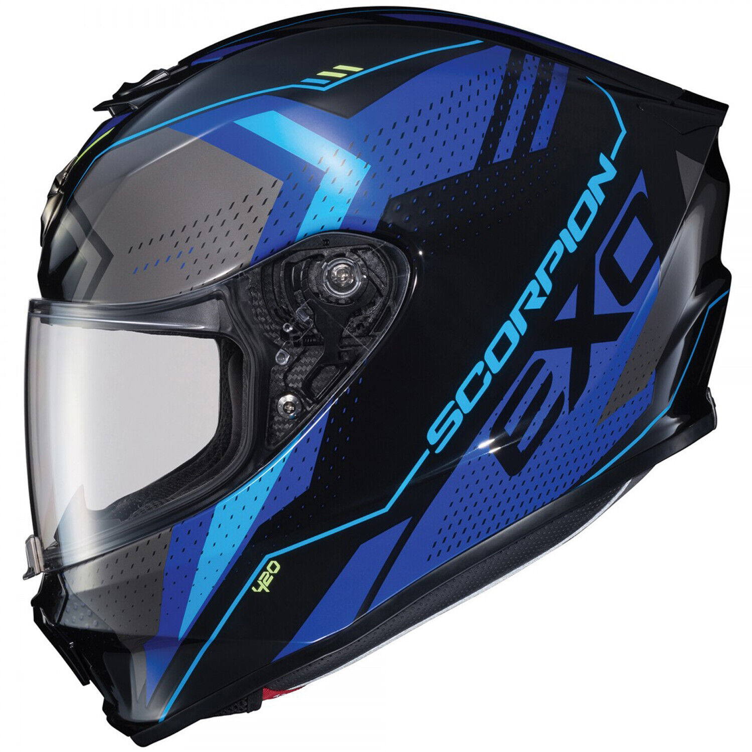 Scorpion EXO-R420 Motorcycle Helmet SNELL - CHOOSE COLOR & SIZE (CLEAR SHIELD)