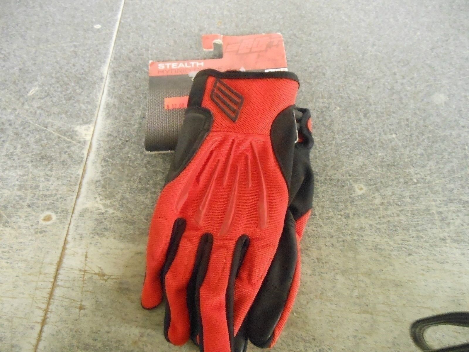 Shift Motocross Mens Stealth Hybrid Gloves Red 70078 New with tags in stock