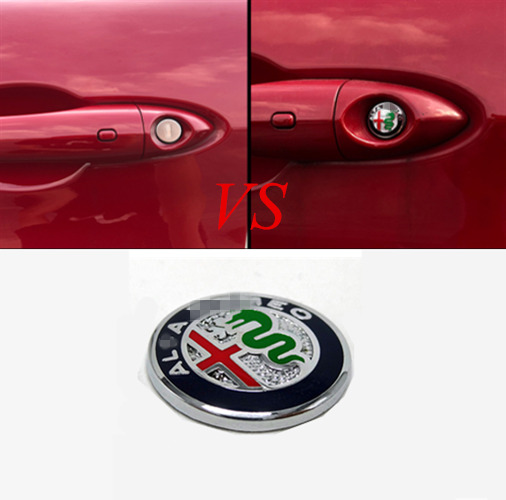 For Alfa Romeo Giulia Stelvio 2017-2019 Aluminum Car Door Keyhole Protector Trim