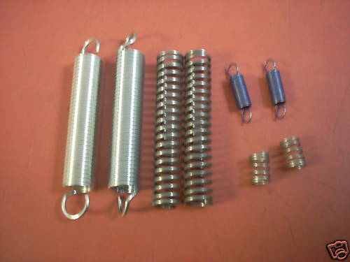 8 assorted sizes springs compression and extension
