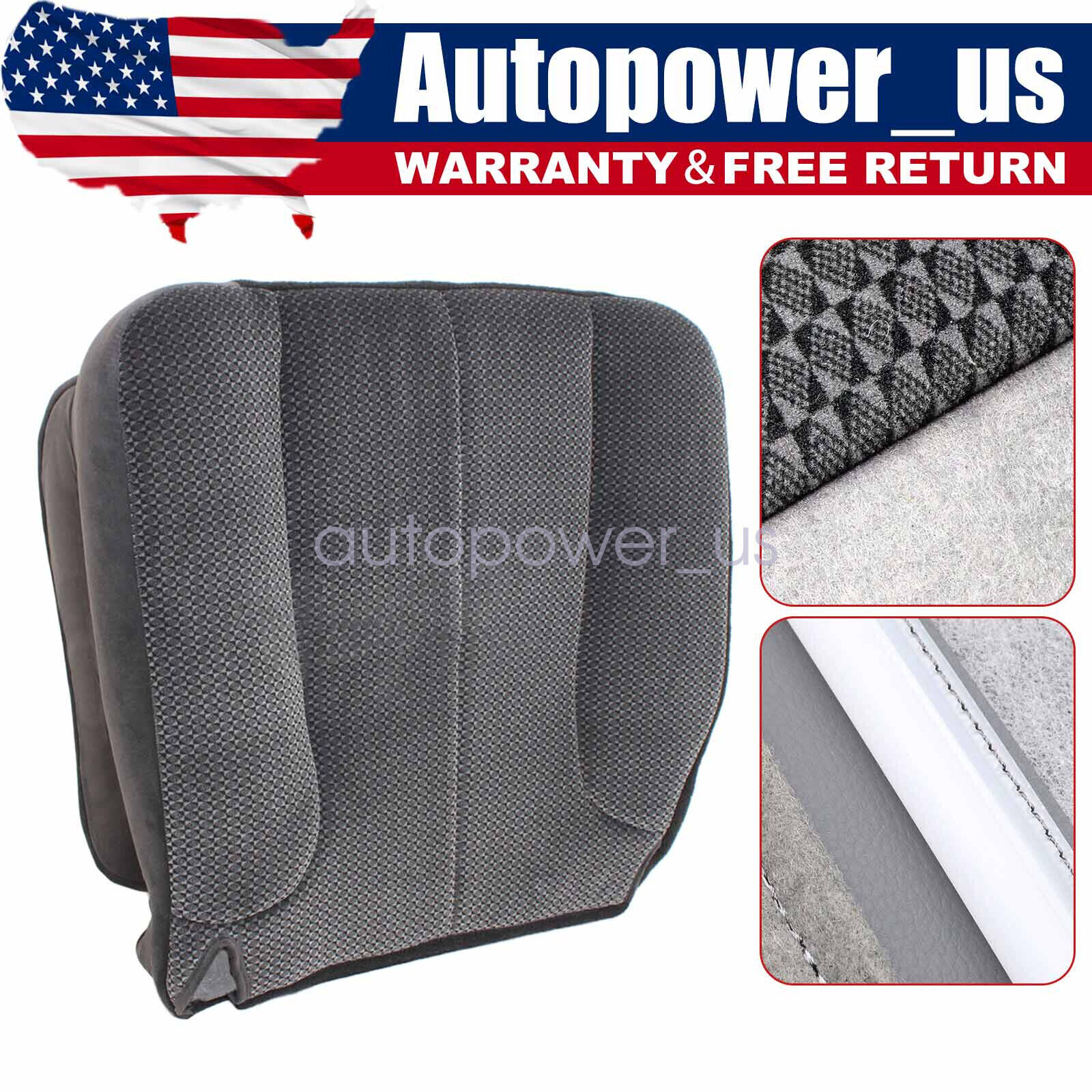 Driver Side Bottom Cloth Seat Cover for Dodge Ram 1500 2500 3500 2003-05 SLT XE