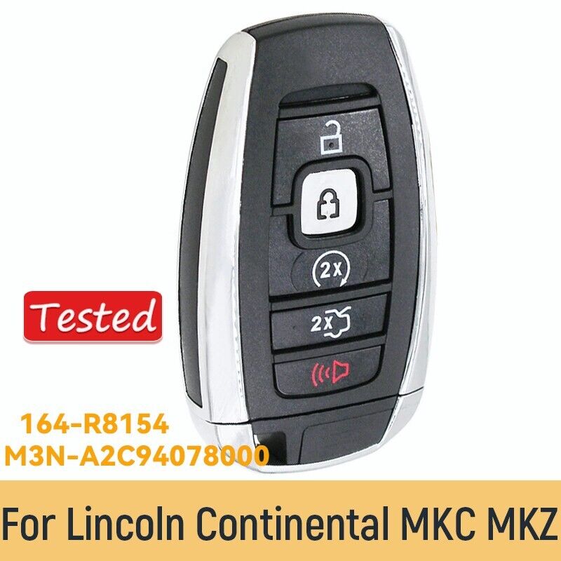 For Lincoln Continental MKC MKZ 2017-2020 MKX Keyless Remote Key Fob 164-R8154