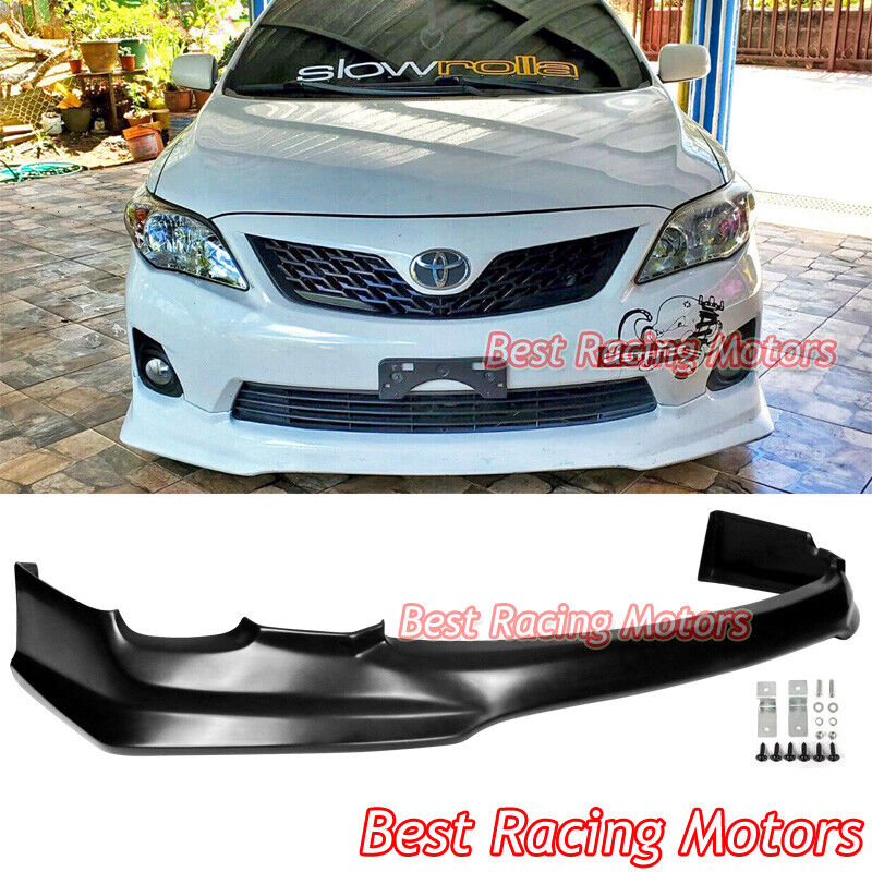 For 2011-2013 Toyota Corolla (US-Spec) T Style Front Bumper Lip (Urethane)