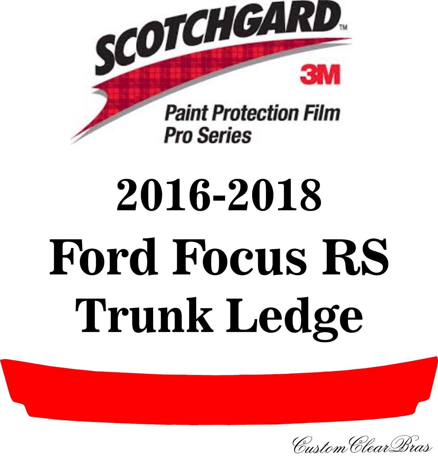 3M Scotchgard Paint Protection Film Pro Series 2016 2017 2018 Ford Focus RS