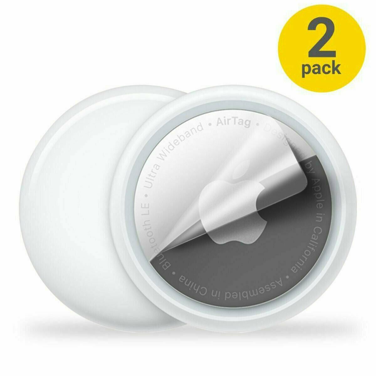 2-Pack Protective Film Cover for Apple AirTag Tracker Perfect Screen Protector
