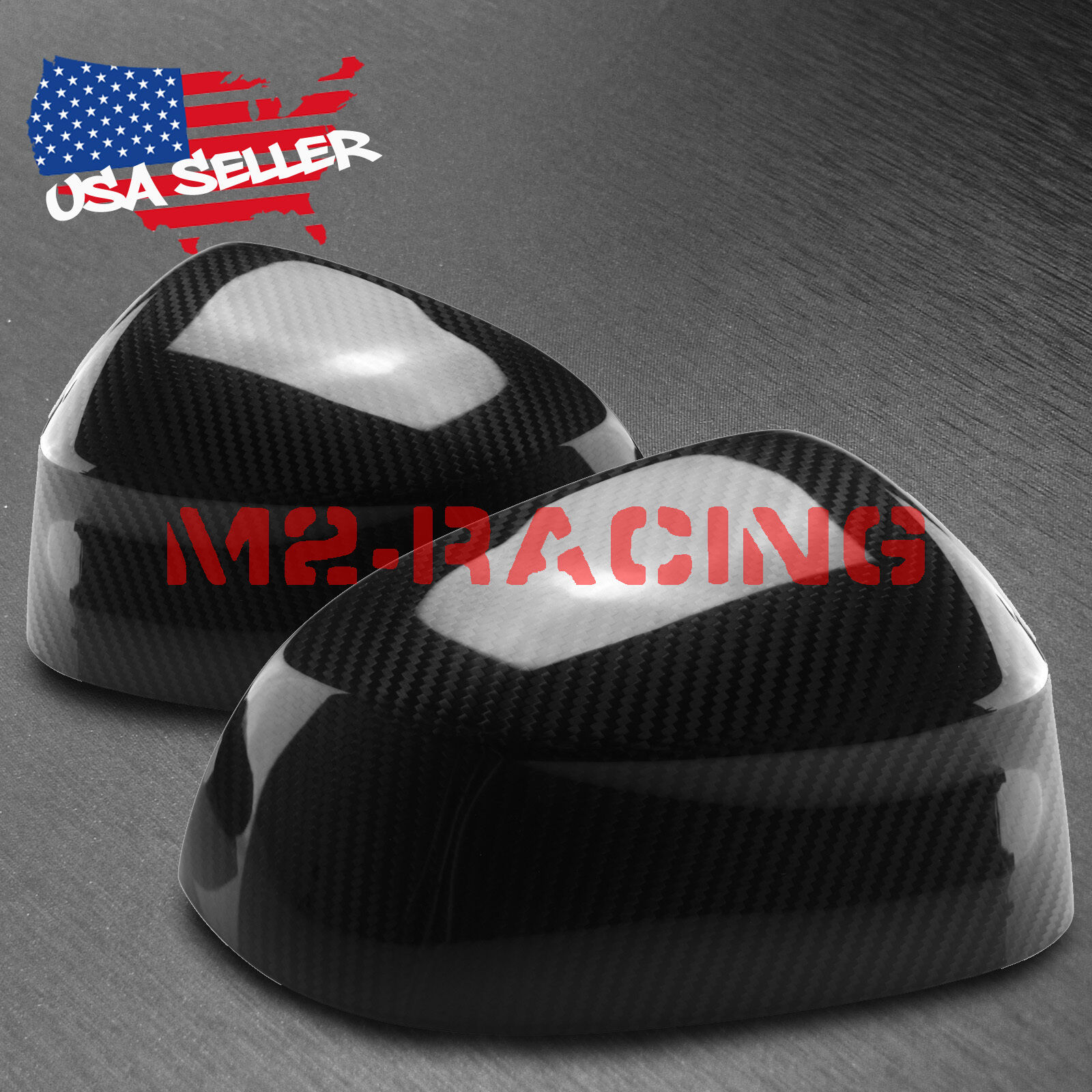 Pair 100% Real Carbon Fiber Side Mirror Covers For 2015 16 BMW x3 E83 x4 F26 x5