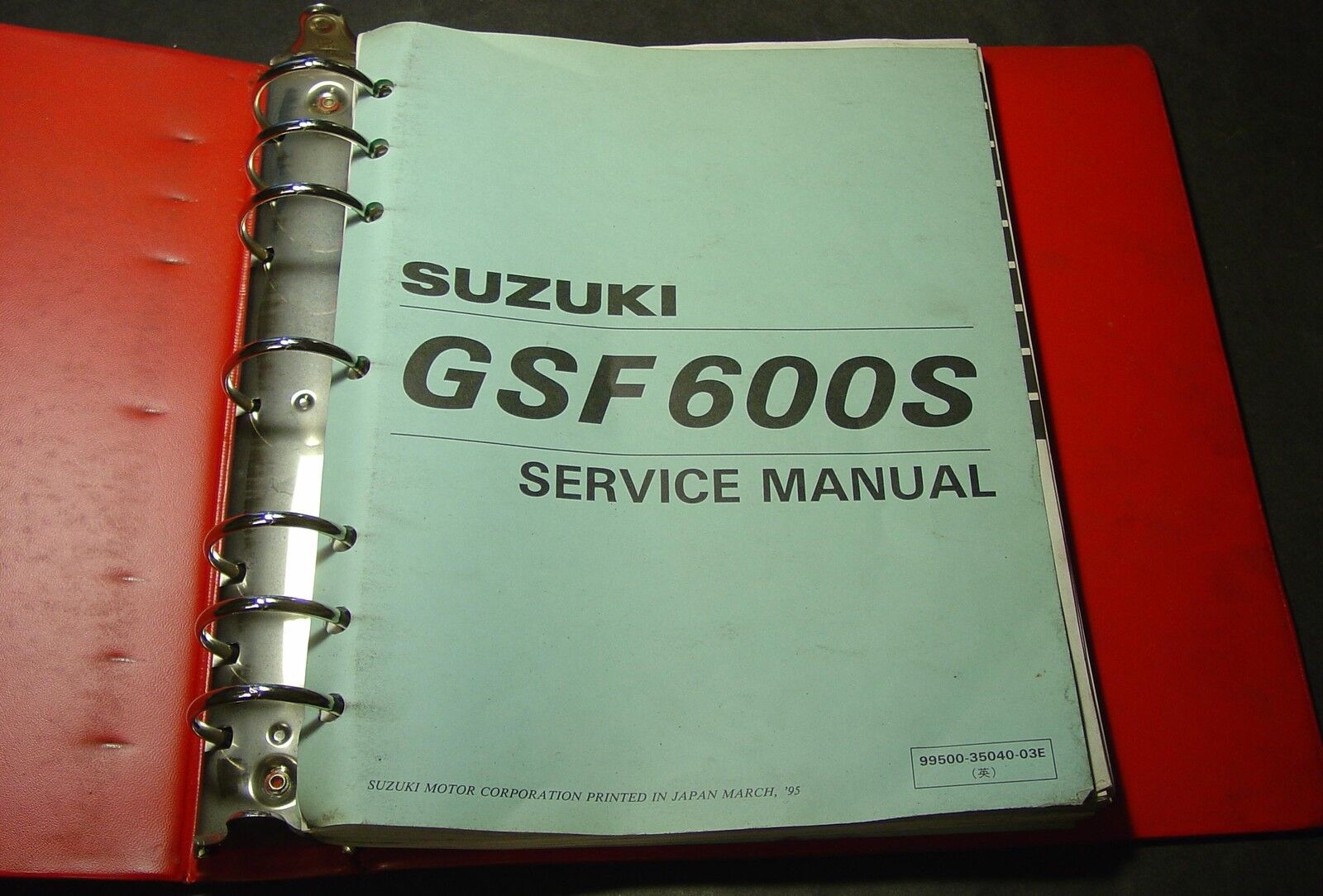 1996 & MORE SUZUKI MOTORCYCLE GSF600S SERVICE MANUAL & BINDER 