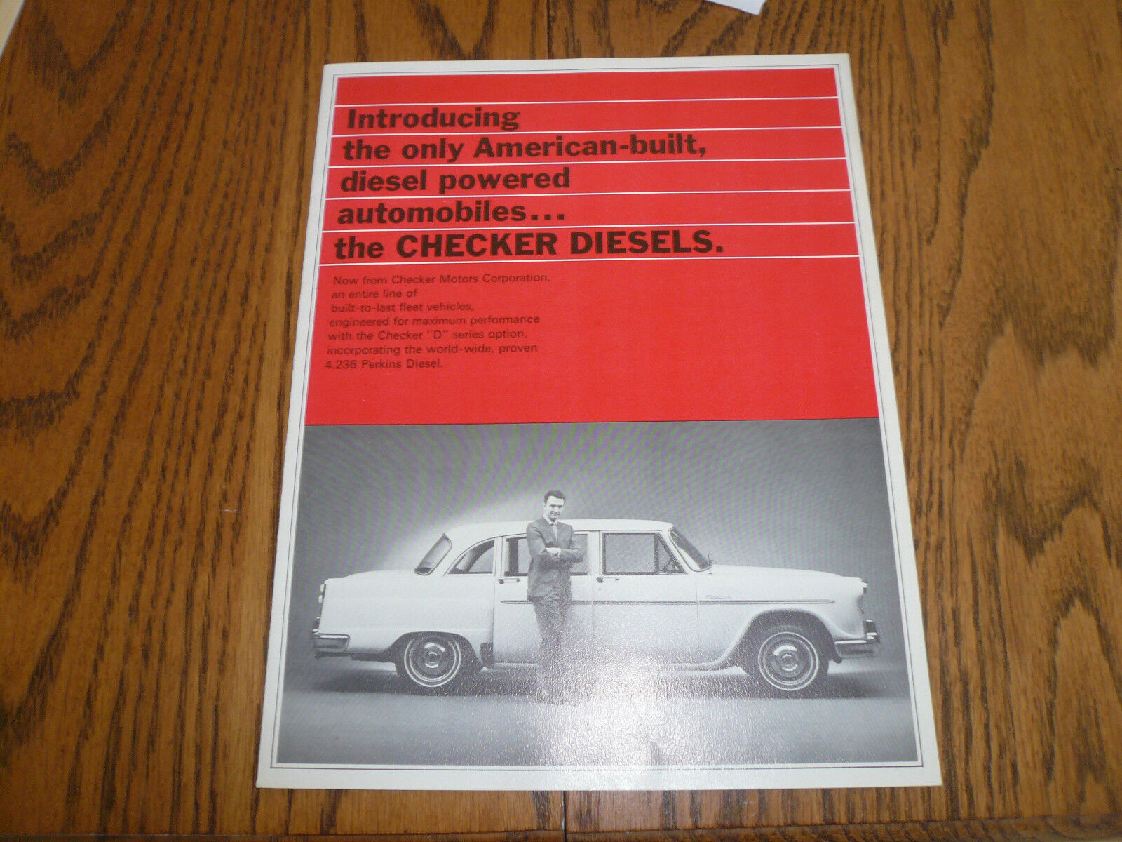 1969 Checker Diesel Sales Brochure - Sedan Wagon & 4 Door Economy Sedan Limo