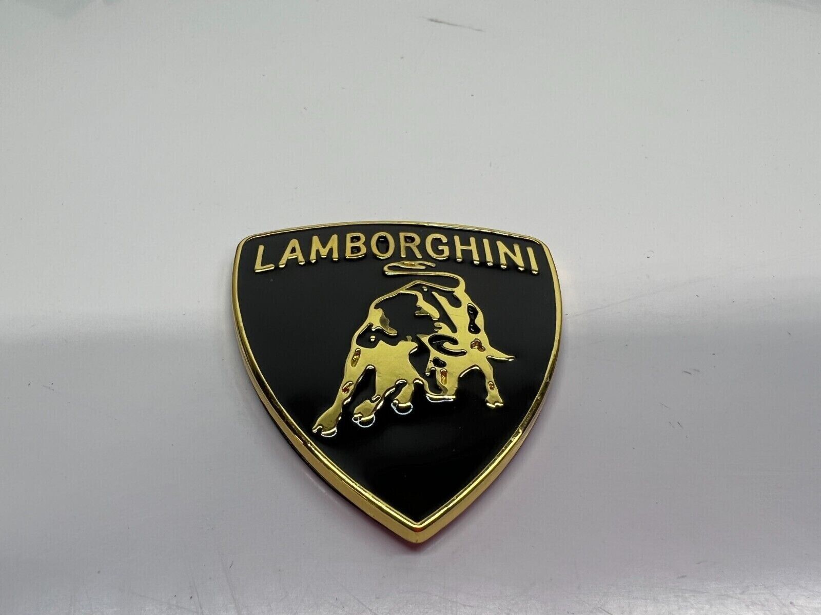 Lamborghini Front Hood Badge Emblem Decal - Gold (Fits: Gallardo, Murcielago)