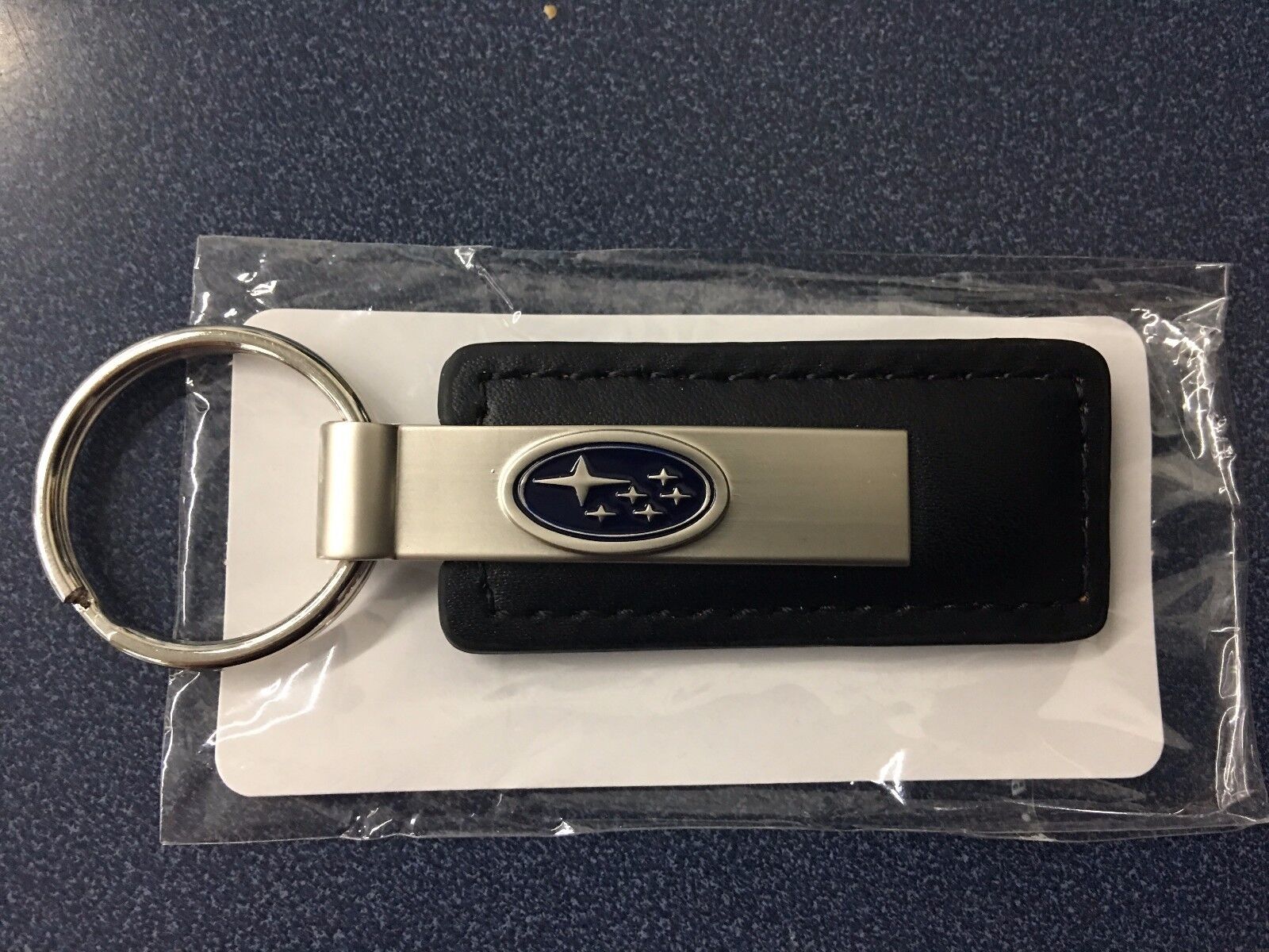 Subaru Logo Leather KeyTag Keyring Key Chain Outback Foreseter Wrx Sti Impreza 