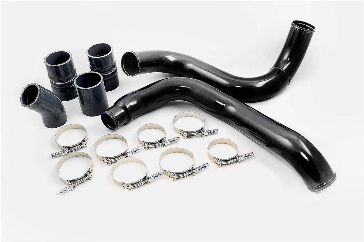 Black CAC Turbo Intercooler Pipe & Boot Kit For 2003-2007 Ford 6.0L Powerstroke 