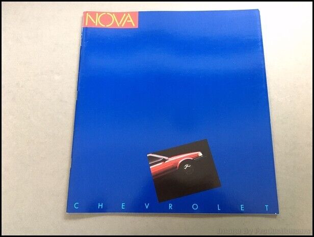 1985 Chevrolet Nova 28-page Sales Brochure Catalog - Chevy NUMMI Toyota