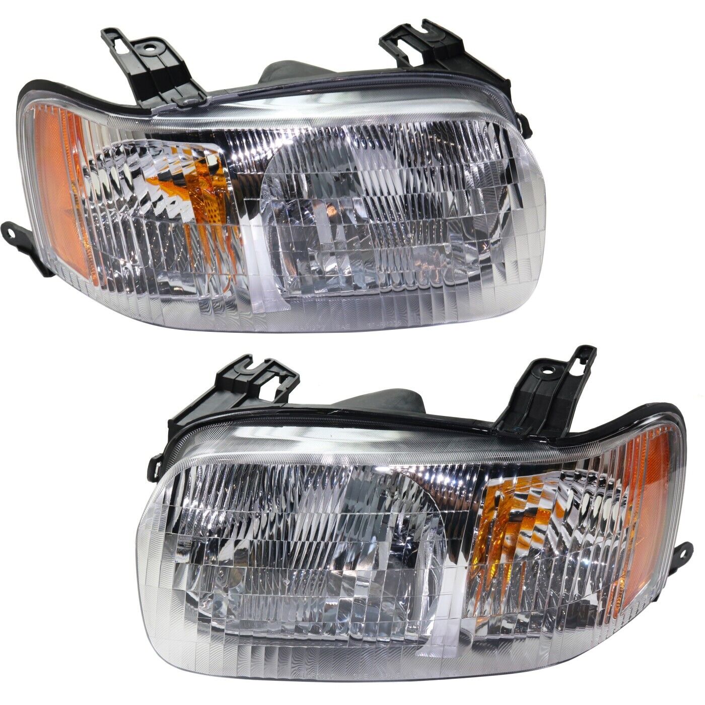 Headlight Set For 2001-2004 Ford Escape Driver and Passenger Side w/ bulb