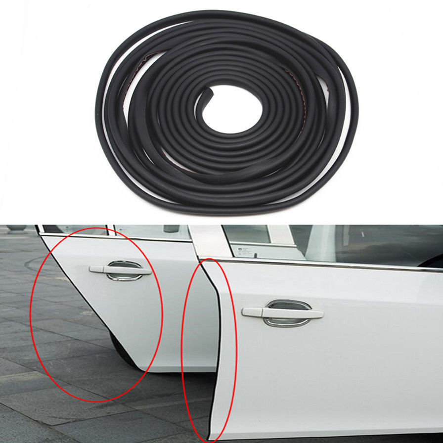 Black Rubber Car Anti-Rub Strip Car Door Invisible Edge Crash Bar Protection Pad