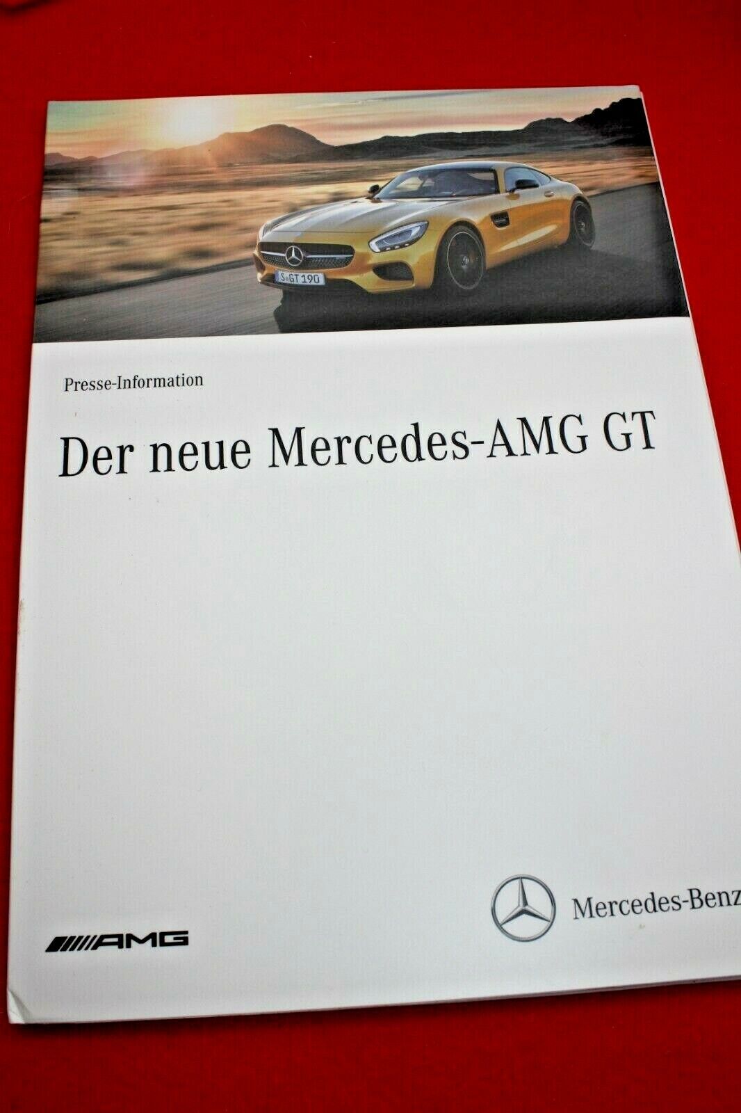 Mercedes Benz Press Kit the New AMG Gt 2014 USB & Many Photos Media Kit