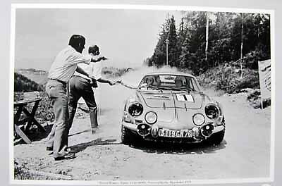 Renault Alpine A110 1600S 'Ticket' poster print Classic race image