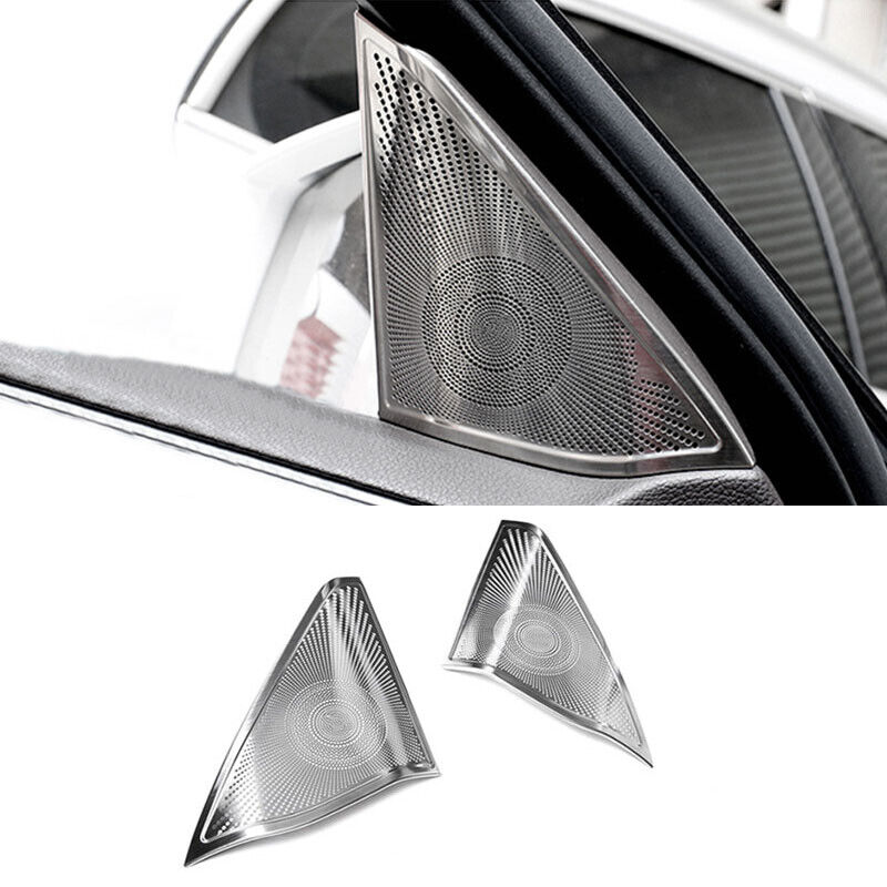 For Mercedes-Benz E Class W212 10-16 2x Front Door Speaker Panel Dec cover trim