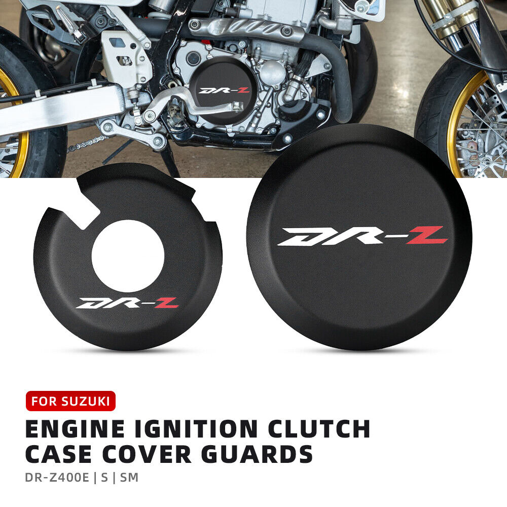 Engine Clutch Case Cover Protector Guards For Suzuki DR-Z400E 400S DRZ400SM