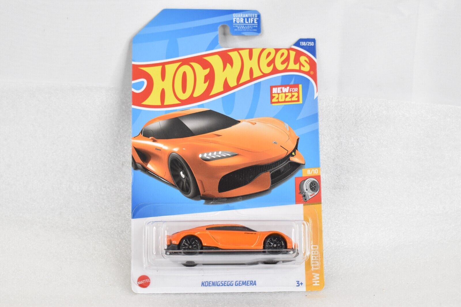 2022 Hot Wheels HW TURBO 8/10 Koenigsegg Gemera 138/250 (Orange)