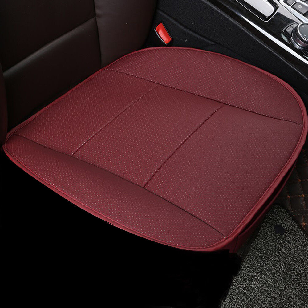PU Leather Car Seat Cover Breathable Front Seat Cushion Mat Protector Universal