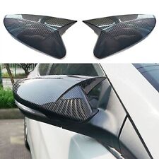 1Pair For Hyundai Veloster 2012-2017 Carbon Fiber OX Rear View Mirror Cover Trim picture