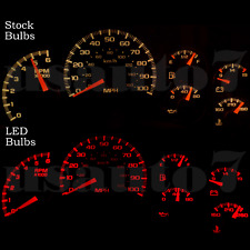 Dash Cluster Gauges RED LED LIGHT BULBS KIT Fits 99-02 Chevy Silverado 1500 2500 picture