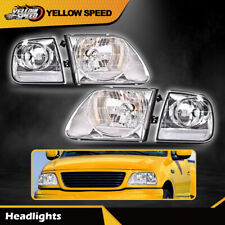 Fit For F150 Expedition Headlights&Corner Parking Lights Chrome Lightning Style  picture