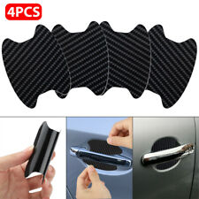 4PC Carbon Fiber Car Door Handle Protector Film Anti-Scratch Sticker Accessories picture