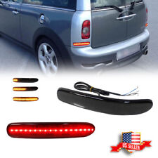 Smoked Rear Bumper Reflector LED Tail Brake Lights 08-14 Mini Cooper Clubman R55 picture