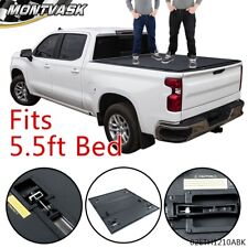 Fit For 2015-2022 Ford F-150 Pickup 5.5ft Short Bed Hard Tri-Fold Tonneau Cover picture