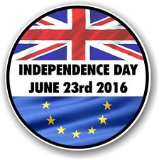 2 pcs INDEPENDENCE DAY JUNE 23rd EU Europe Referendum Brexit Vote car stickers picture