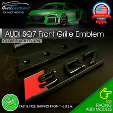 Audi SQ7 Front Grille Emblem Gloss Black fit SQ7 Q7 Hood Grill Badge Nameplate picture