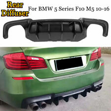 Rear Diffuser Quad Exhaust For BMW 5 Series F10 M Sport 2010-2016 Gloss Black US picture