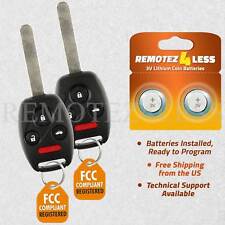 2 For 2006 2007 2008 2009 2010 2011 2012 2013 Honda Civic Remote Car Key Fob picture
