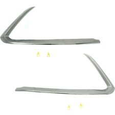 Bumper Trim Set For 2016-2022 Mazda CX-9 Front Driver and Passenger Side Chrome picture