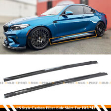 For 2016-21 BMW F87 M2 M2C Carbon Fiber PSM Style Side Skirt Extension Splitter picture