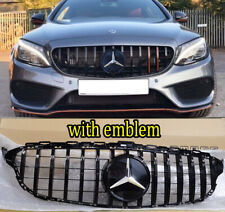 GT R Style Grill Grille for Mercedes-Benz C-Class W205 S205 C250 C300 2015-2018 picture