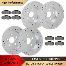 Front Rear Brakes Rotors Brake Pads for Toyota Corolla Matrix Drilled Brakes Kit picture