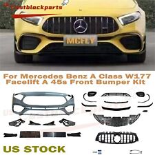 Front Bumper Body Kit For Mercedes Benz A Class A180 A300 W177 To A45S Cover kit picture