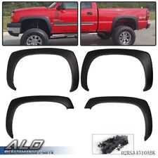 Fit For 99-07 Chevy Silverado GMC Sierra Factory Style Fender Flares Matte Black picture
