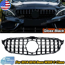 For Mercedes Benz W205 C250 C300 C43 GT R AMG Style Grill Grille Front Bumper picture