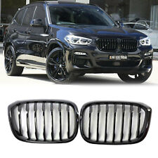 For BMW X3 G01 X4 G02 2018-2021 Gloos Black Front Bumper kidney Grill Grille picture