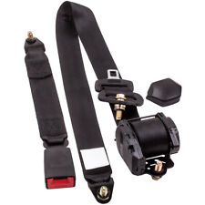 Universal 3 Point Retractable Car Seat Belt Bolt Automatic Safety Strap Buckle picture
