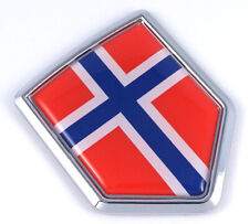 Norway Norwegian Flag Car Chrome Emblem  3D Decal bumper Sticker picture