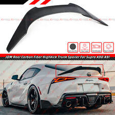 FOR 2020-2024 TOYOTA SUPRA A90 A91 CARBON FIBER JDM HIGHKICK TRUNK SPOILER WING picture