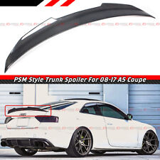 FOR 2008-2017 AUDI A5 2DR COUPE PSM HIGHKICK STYLECARBON FIBER TRUNK LID SPOILER picture