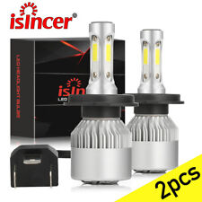 ISINCER H4 9003 LED Headlight Bulbs Conversion Kit High Low Beam 6000K White 2x picture