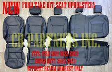 OEM FORD F150 NEW TAKE OFF LEATHER SEAT COVERS BLACK FITS: 2021 2022 2023 picture