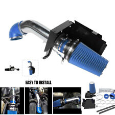 Blue Cold Air Intake System Heat Shield + Filter for GMC Silverado 99-06 Chevy picture
