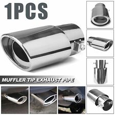 Car Exhaust Pipe Tip Rear Tail Throat Muffler Stainless Steel Auto Accessories picture